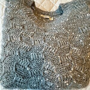 Women's Silver Knit Sweater